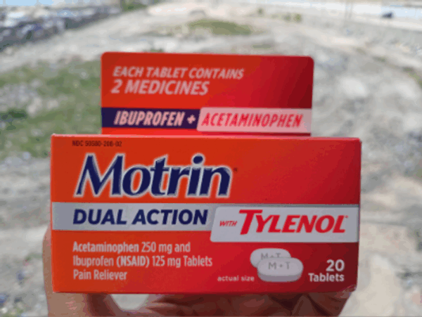 Motrin Dual Action with Tylenol Ibuprofen