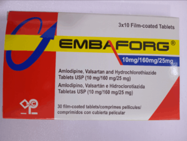 Embaforge (Exforge 10/160/25mg)