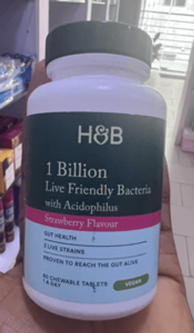 H&B 1 Billion Friendly Bacteria H&B 1 Billion Friendly Bacteria