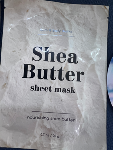 Shea butter face sheet