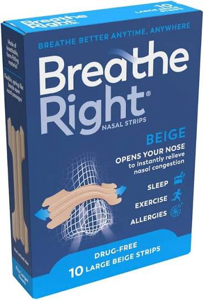 Breathe right strips (anti snoring strip)