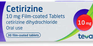 Cetirizine 10mg (similar to loratidine for allergy)