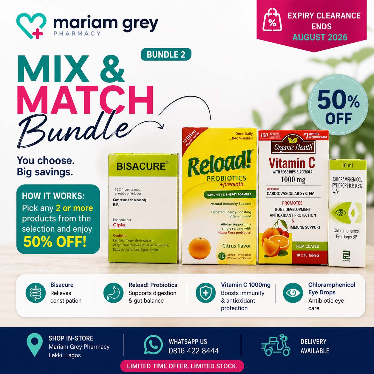 Mix & Match Bundle - 50% Off Limited Clearance Sale Mix & Match Bundle