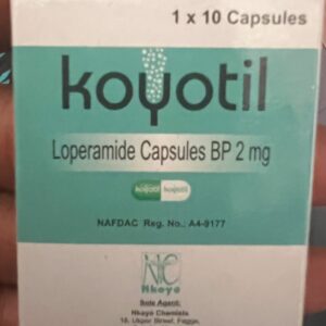 Koyotil loperamide x10 (similar to imodium)